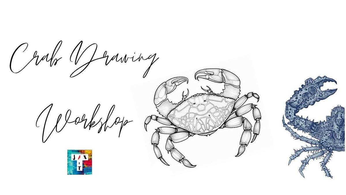 Crab drawing workshop