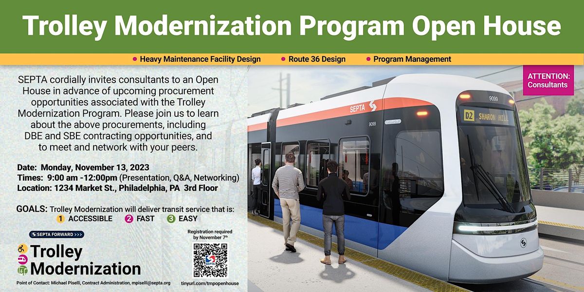 SEPTA Trolley Modernization Project Open House