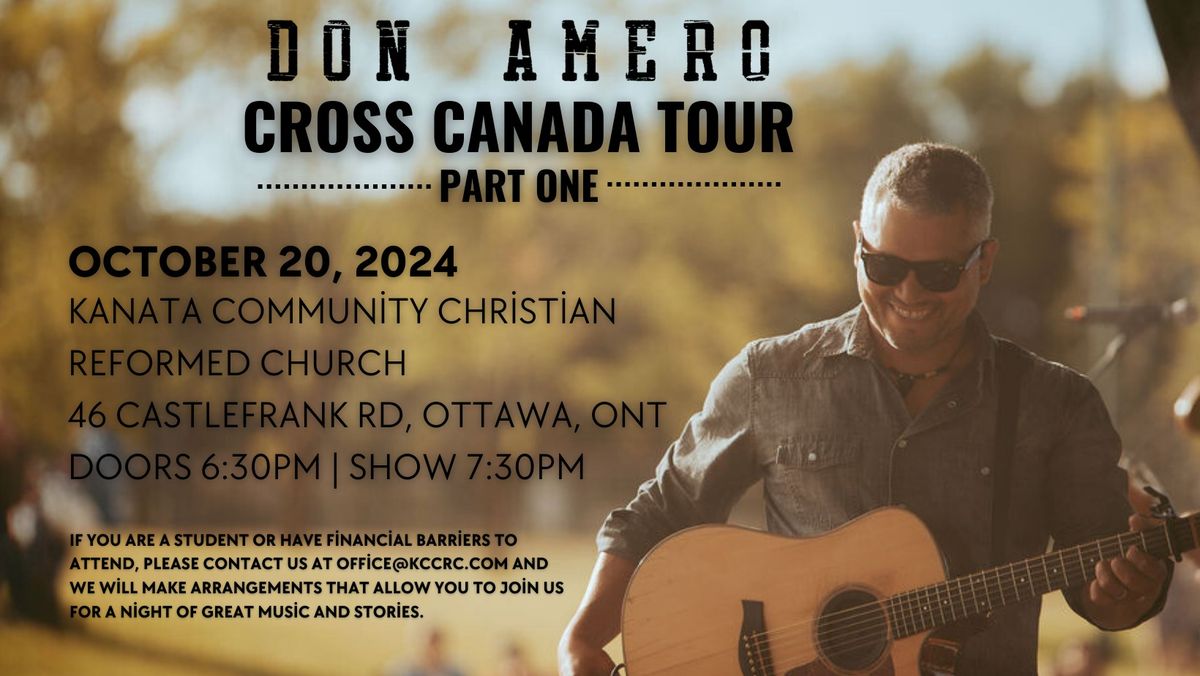 Concert with Don Amero - Cross Canada Tour