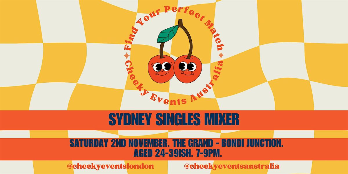 Sydney singles mixer for ages 24-39 by Cheeky Events Australia