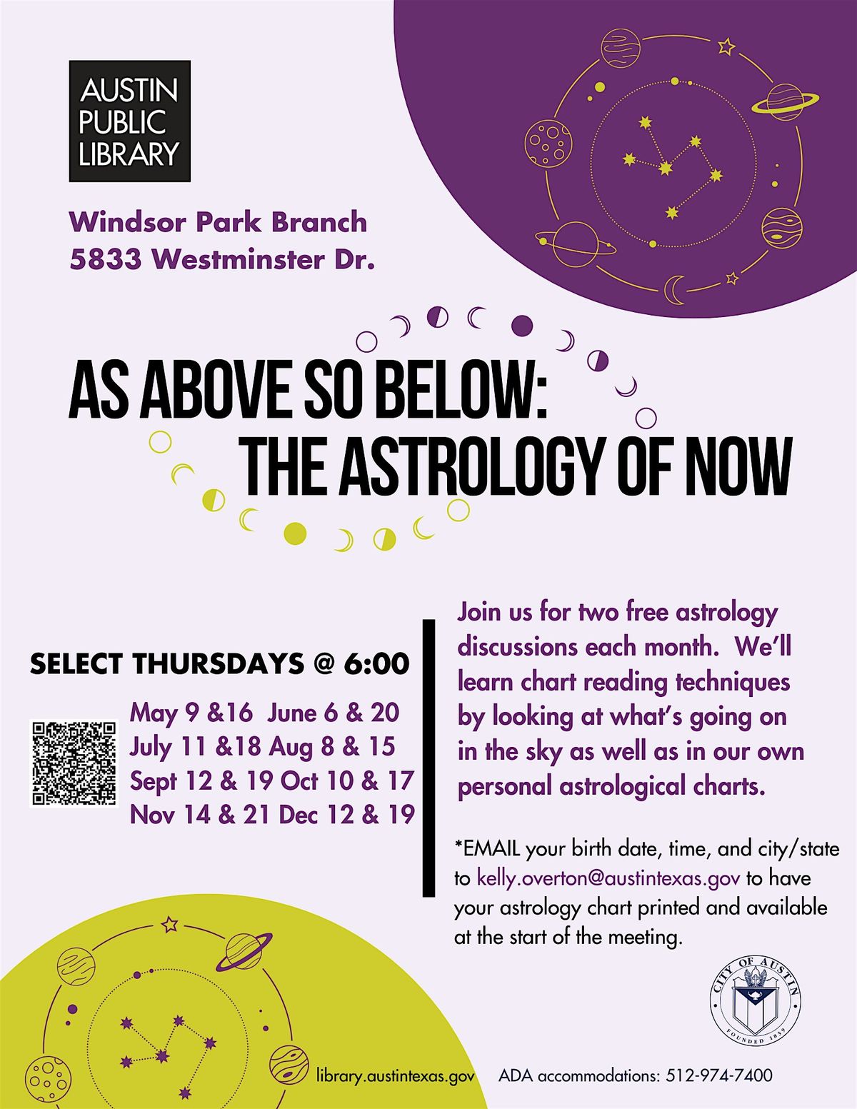 Astrology of Now: Free Astrology Discussion @ the Library