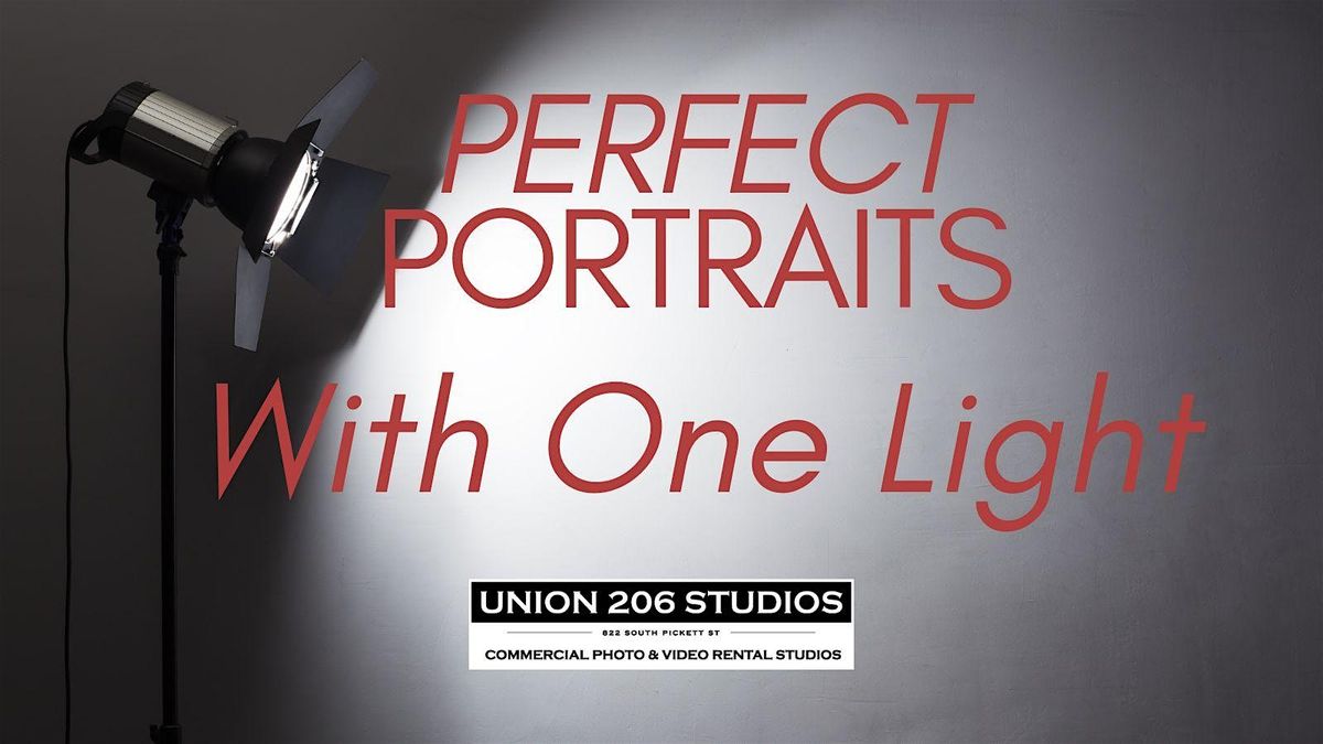 Perfect Portraits With One Light Workshop (Includes 1 Month FREE Studio Membership)