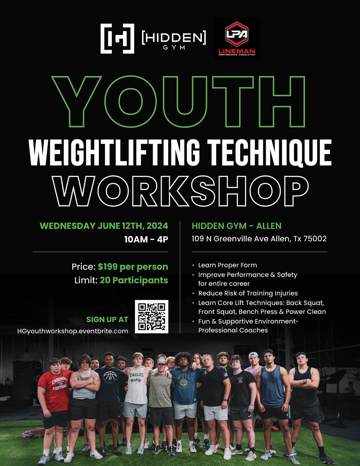 Youth Weightlifting Technique Workshop