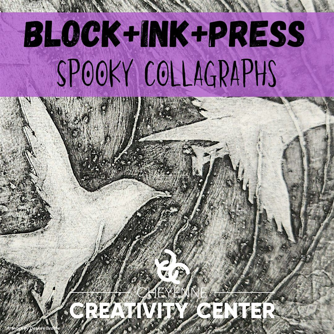 Block+Ink+Press: Spooky Collagraphs