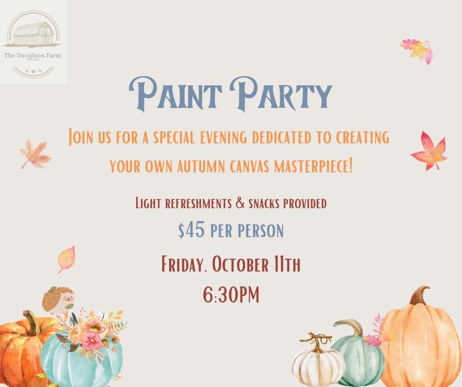 Fall Paint Party 