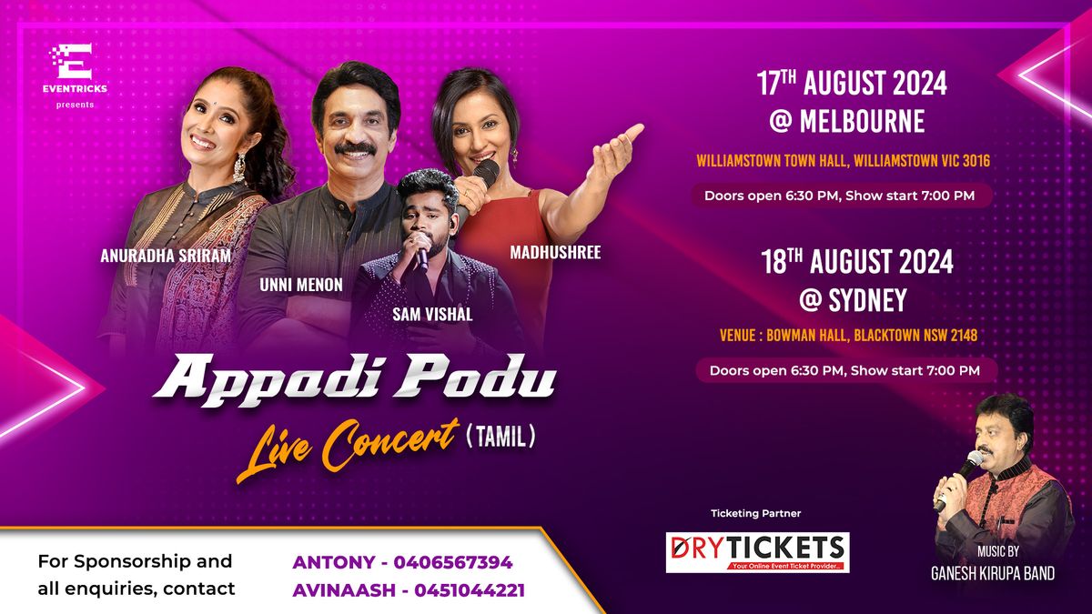 Appadi Podu - Live concert - Sydney