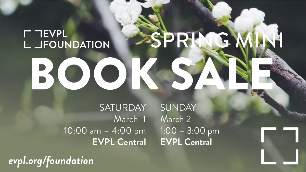 EVPL Foundation Spring Mini Book Sale