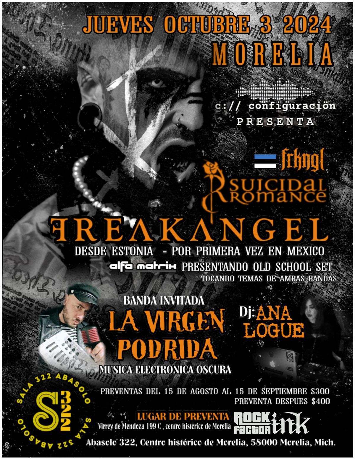 FREAKANGEL \/ SUICIDAL ROMANCE DESDE ESTONIA EN MORELIA!!!!