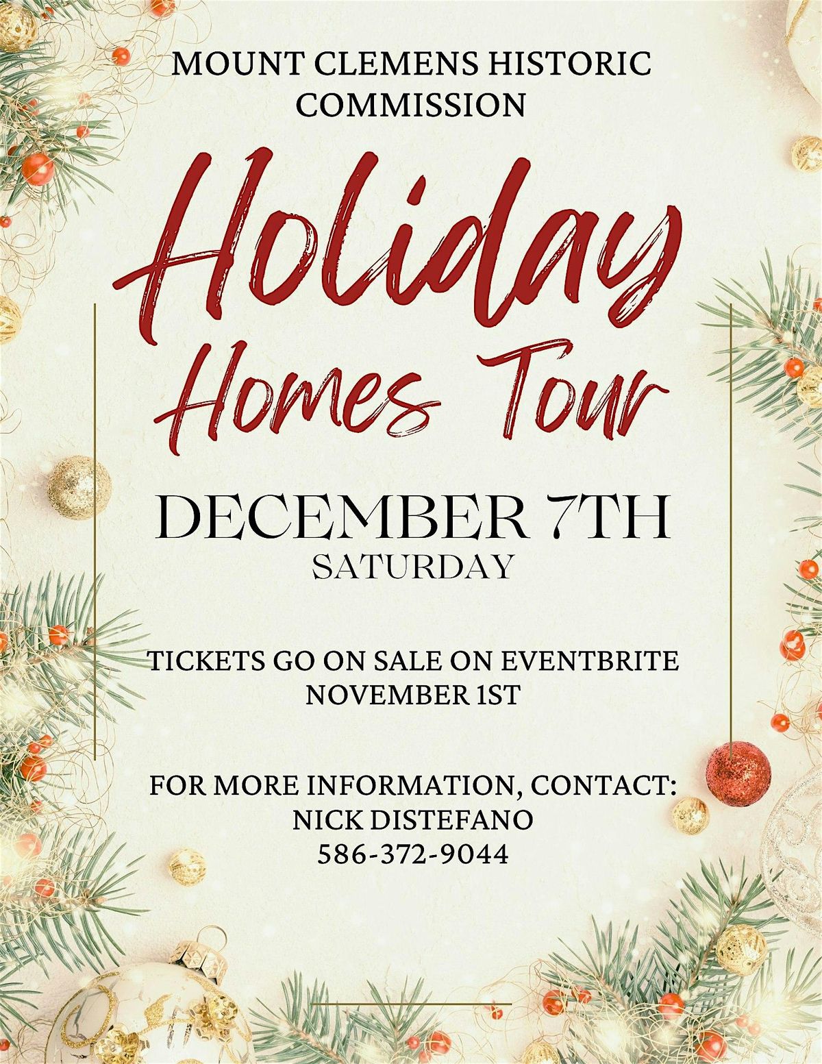 Mount Clemens Historical Commission: Holiday Homes Tour