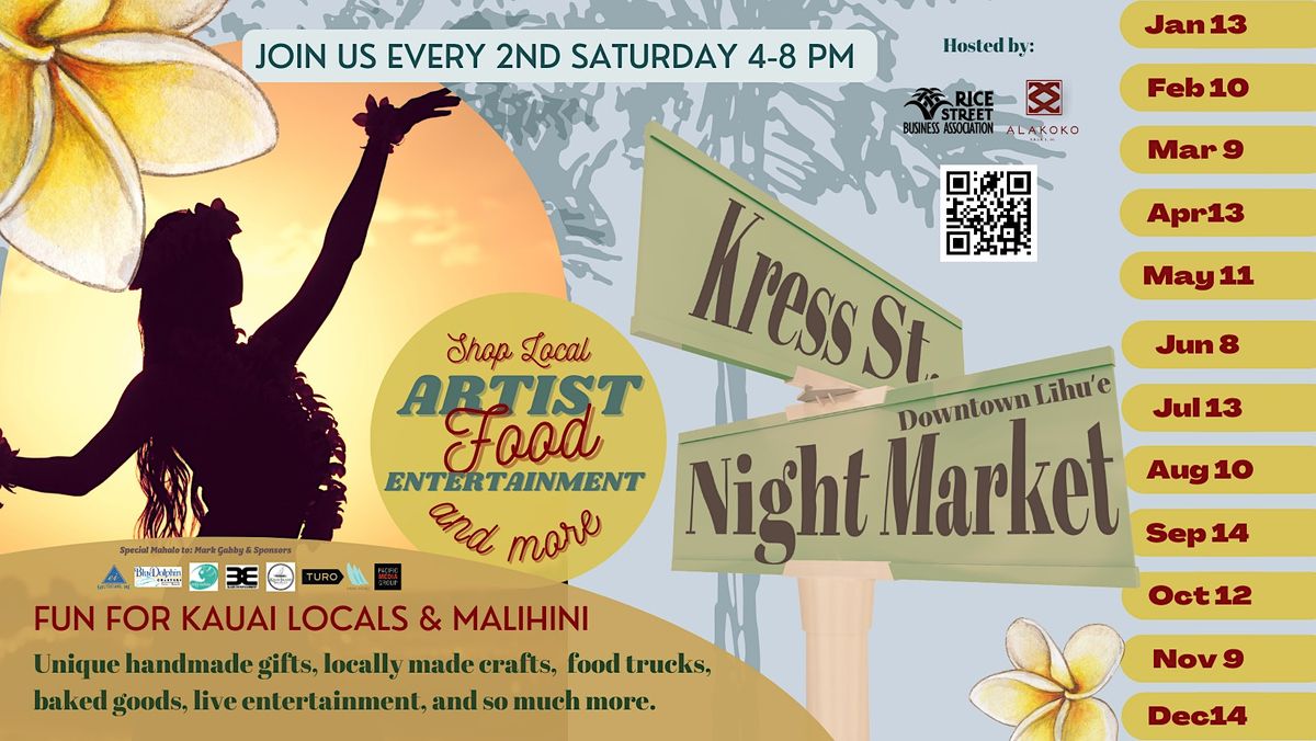 Downtown Lihue\u02bbs 2nd  Saturday Night Market