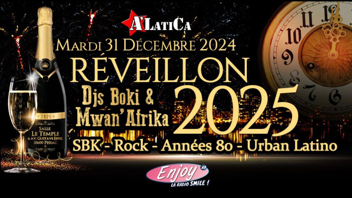 R\u00e9veillon SBK-Rock A'LatiCa 2025 - Mardi 31 D\u00e9cembre 2024 - Salle Le Temple - Pessac