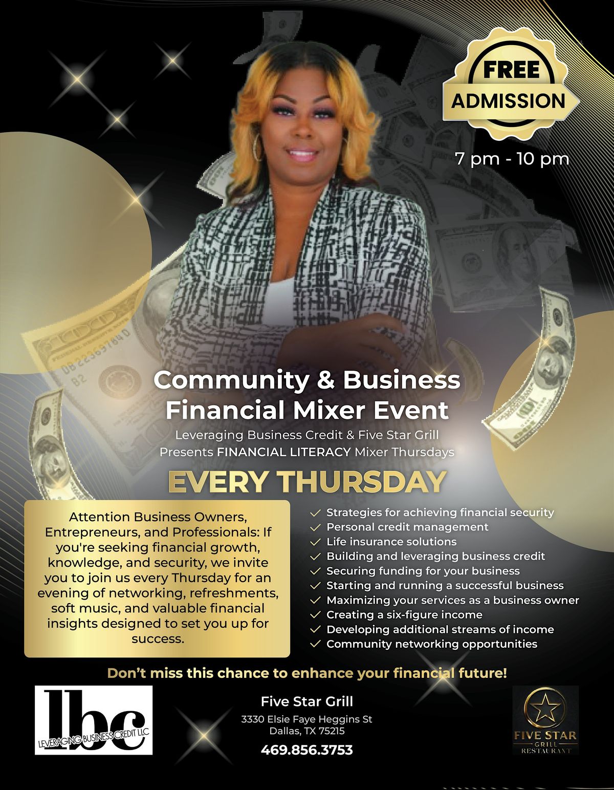 Community Financial Literacy Networking & Business Mixer