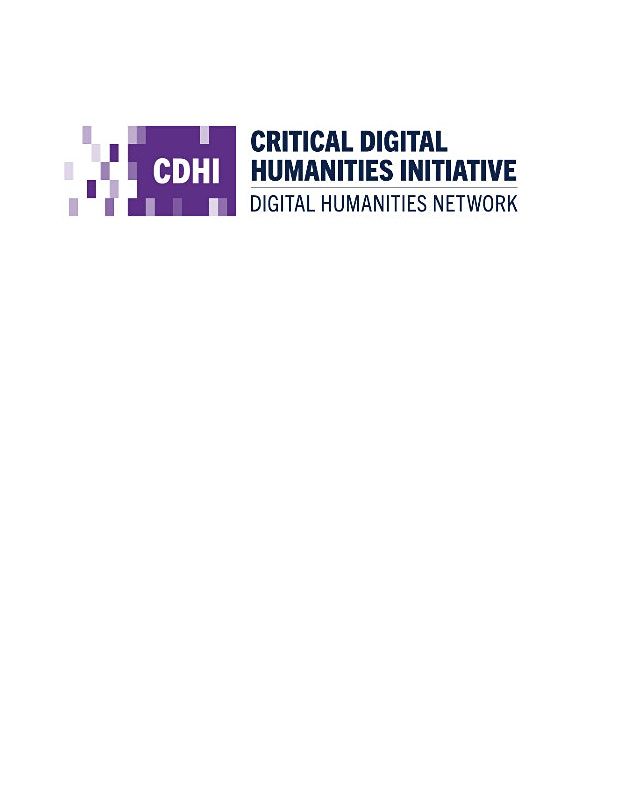 Critical Digital Humanities International Conference