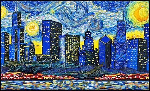 "Van Gogh Visits Chicago" Painting Session