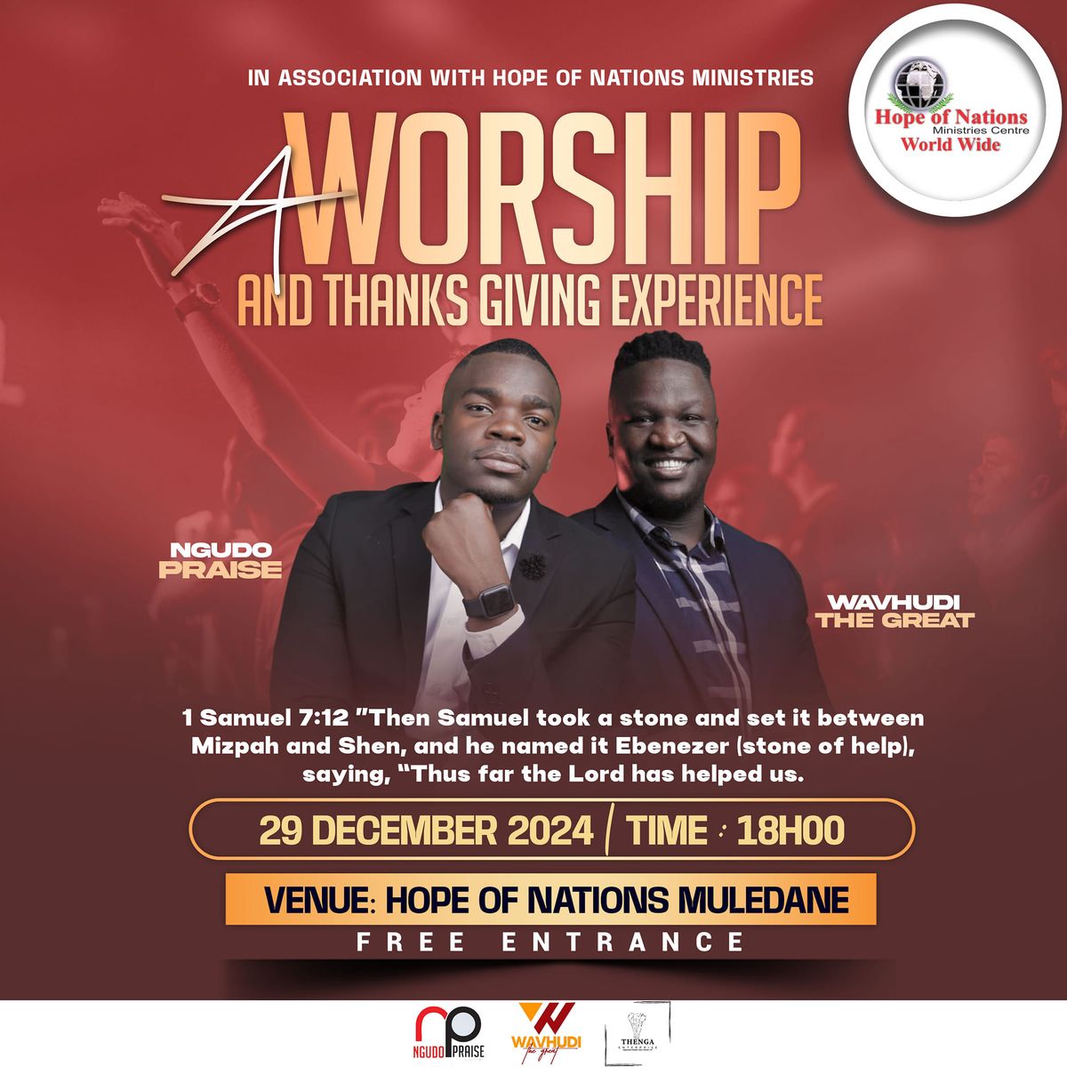 A Worship and Thanksgiving Experience 