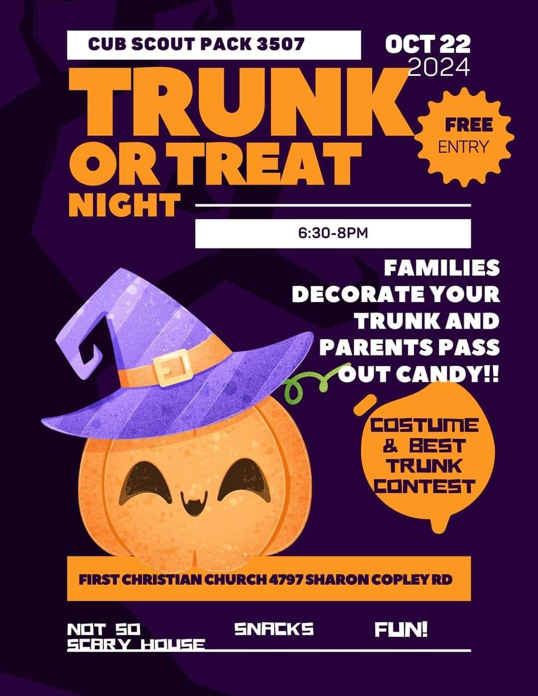 Cub Scout Pack 3507 Trunk or Treat 