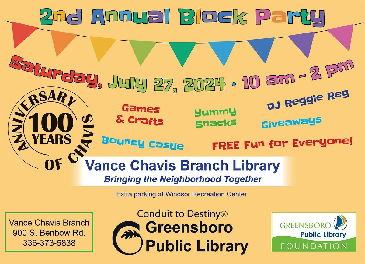 Vance Chavis Summer Block Party