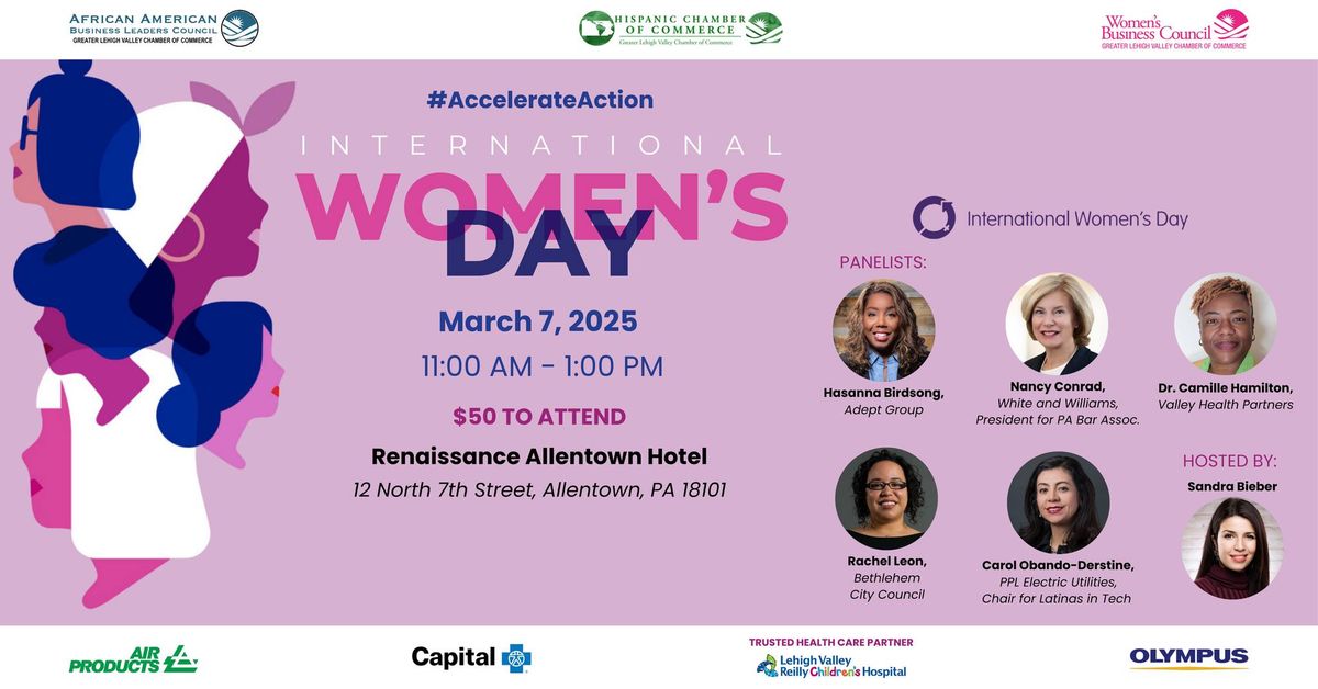 International Women\u2019s Day presented by the Chamber\u2019s AABLC, HCCLV, and WBC