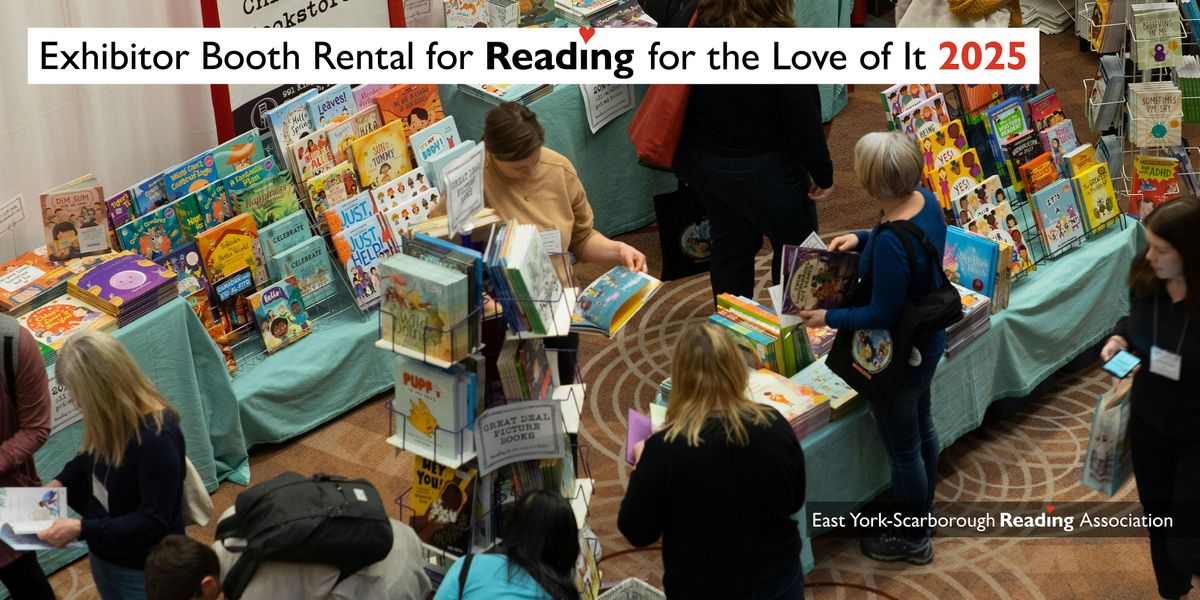 Exhibitor Booth Rental for Reading for the Love of It 2025