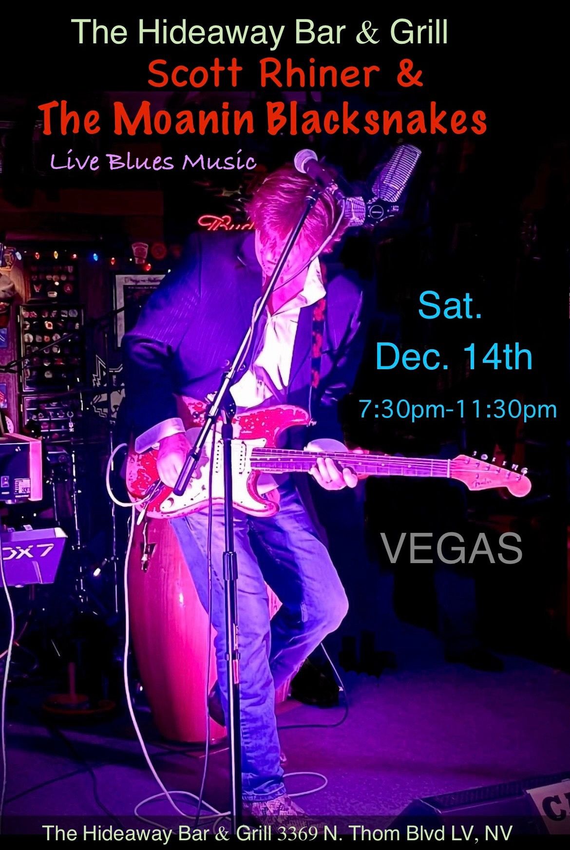 The Moanin Blacksnakes at The Hideaway Bar & Grill *VEGAS*