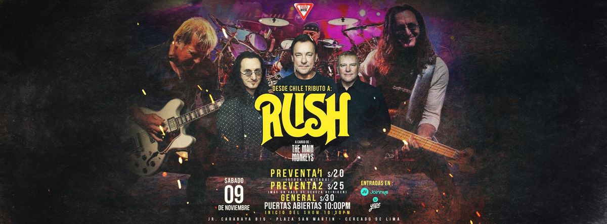 \ud83c\udfb8\ud83c\udde8\ud83c\uddf1 DESDE CHILE TRIBUTO A RUSH A CARGO DE THE MAIN MONKEYS \ud83c\udde8\ud83c\uddf1\ud83c\udfb8