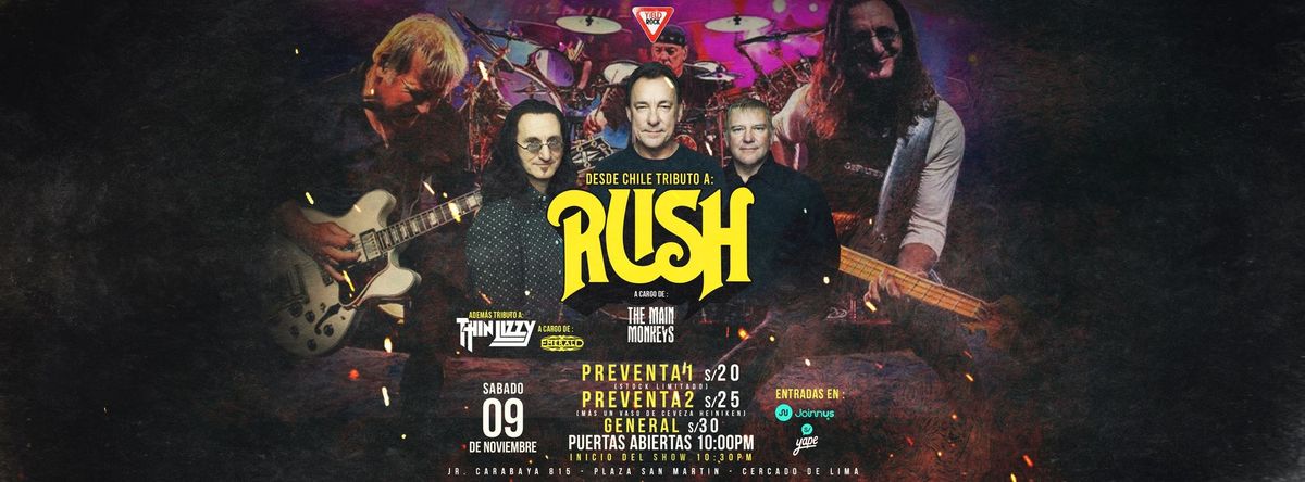 ??? DESDE CHILE TRIBUTO A RUSH A CARGO DE THE MAIN MONKEYS ???