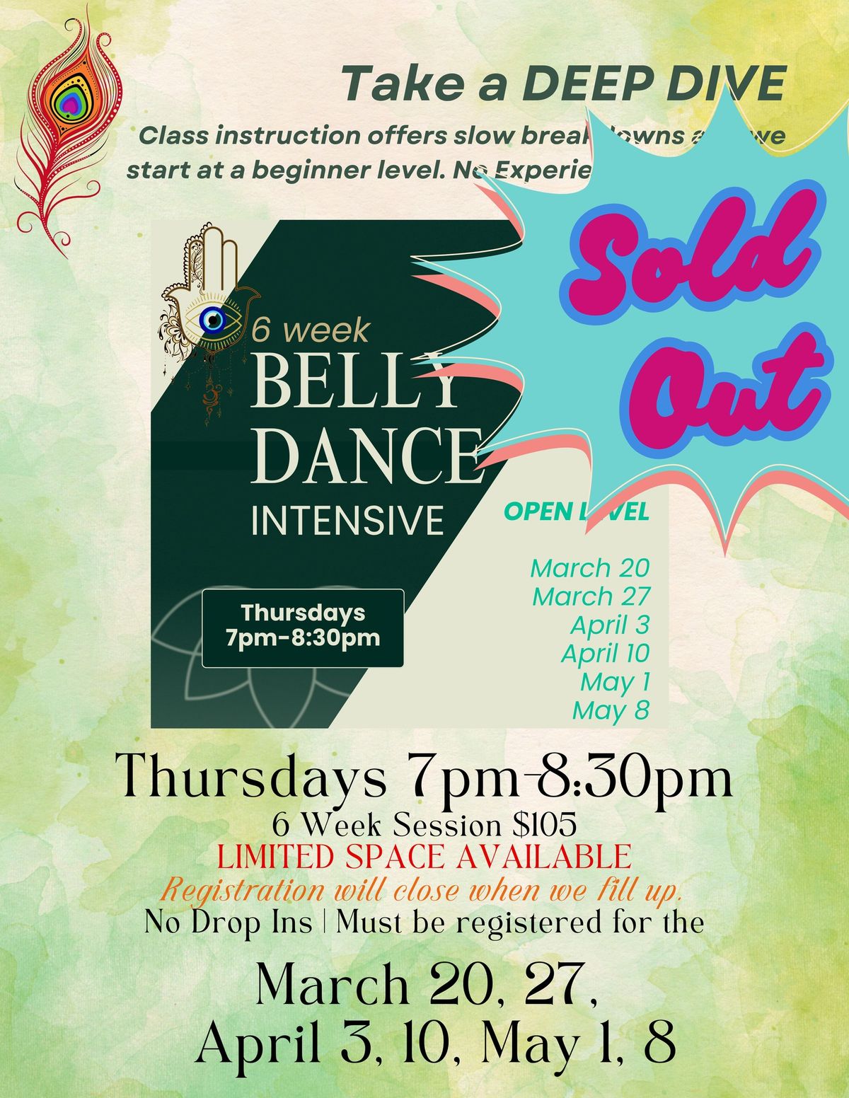 SOLD OUT- Belly Dance Intensive: Technique & Drills