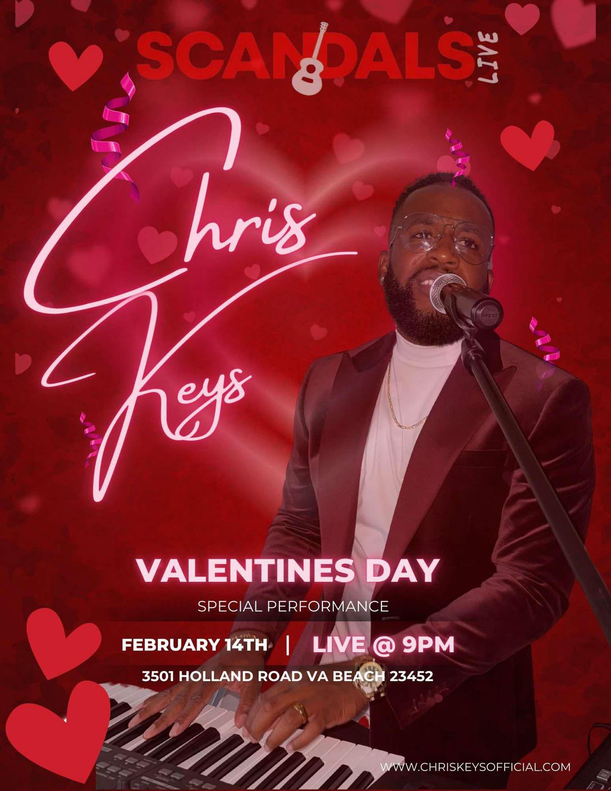 Valentine's Day evening with Chris Keys