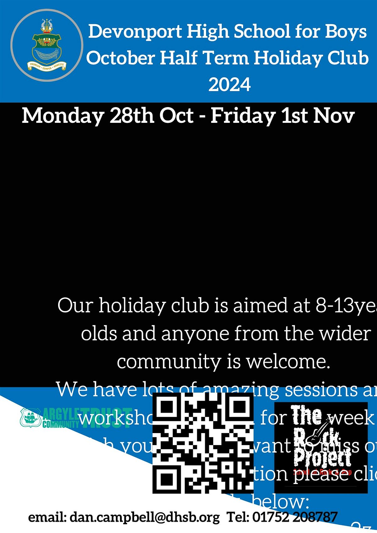 Devonport High School for Boys  - October Half Term Holiday Club 2024