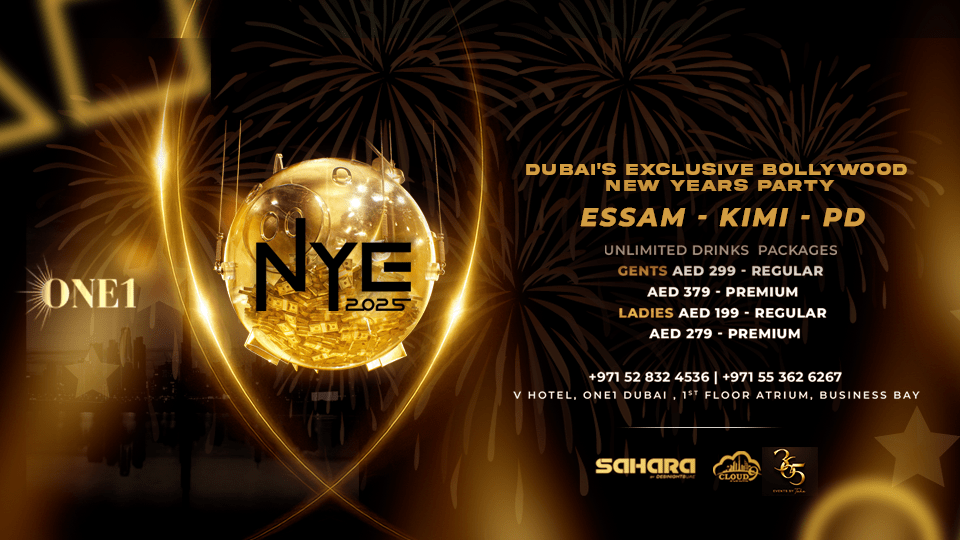 New Year \u2018s Eve \u2013 Dubai Exclusive Bollywood Party