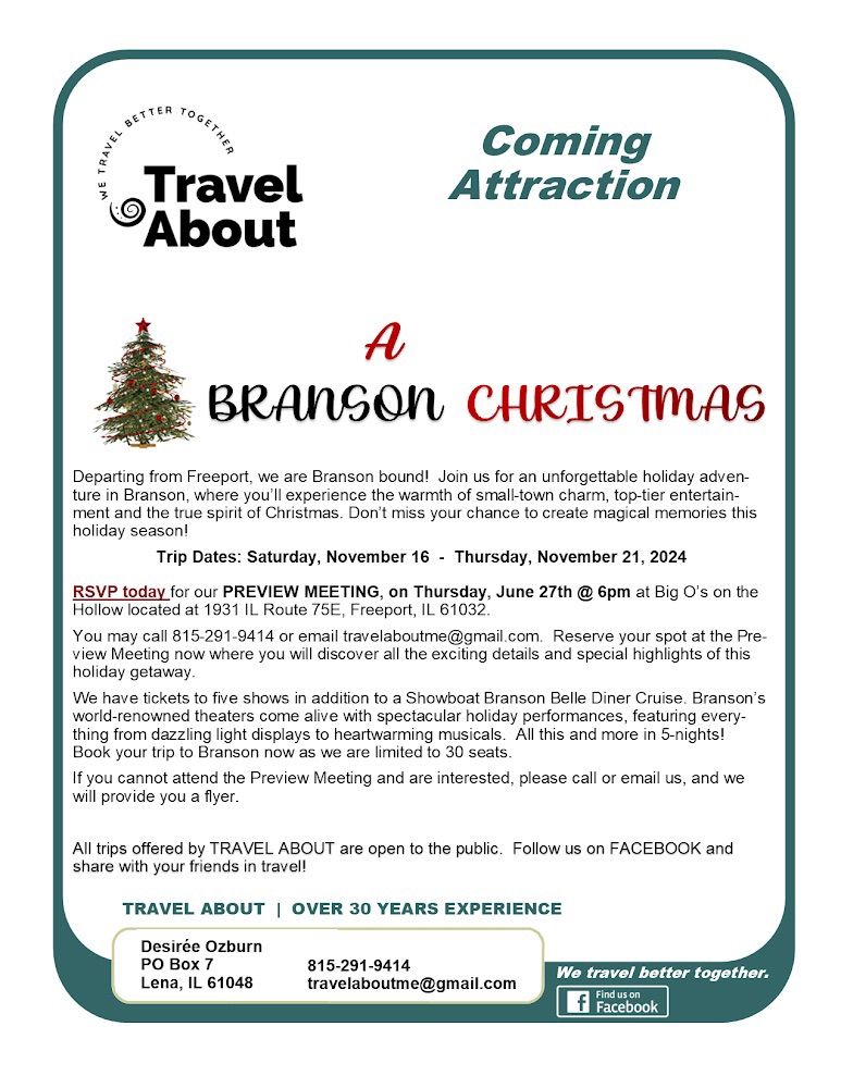 Travel Preview Meeting - A Branson Christmas