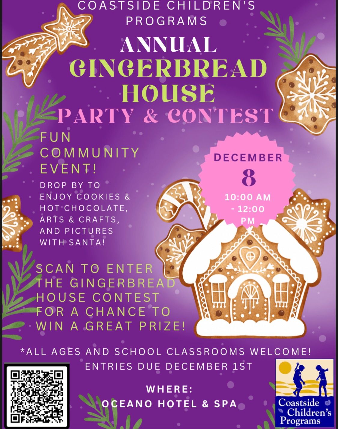 The Annual Gingerbread House Party and Contest