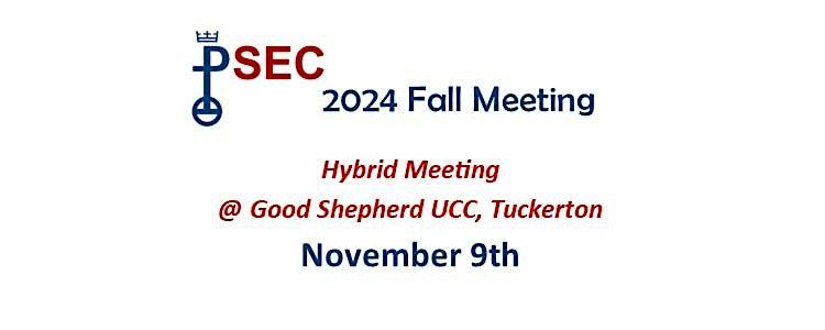 PSEC 2024 Fall Meeting