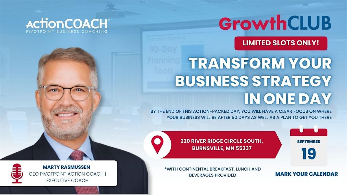 Get Ahead with GrowthCLUB: Transform Your Business Strategy in One Day