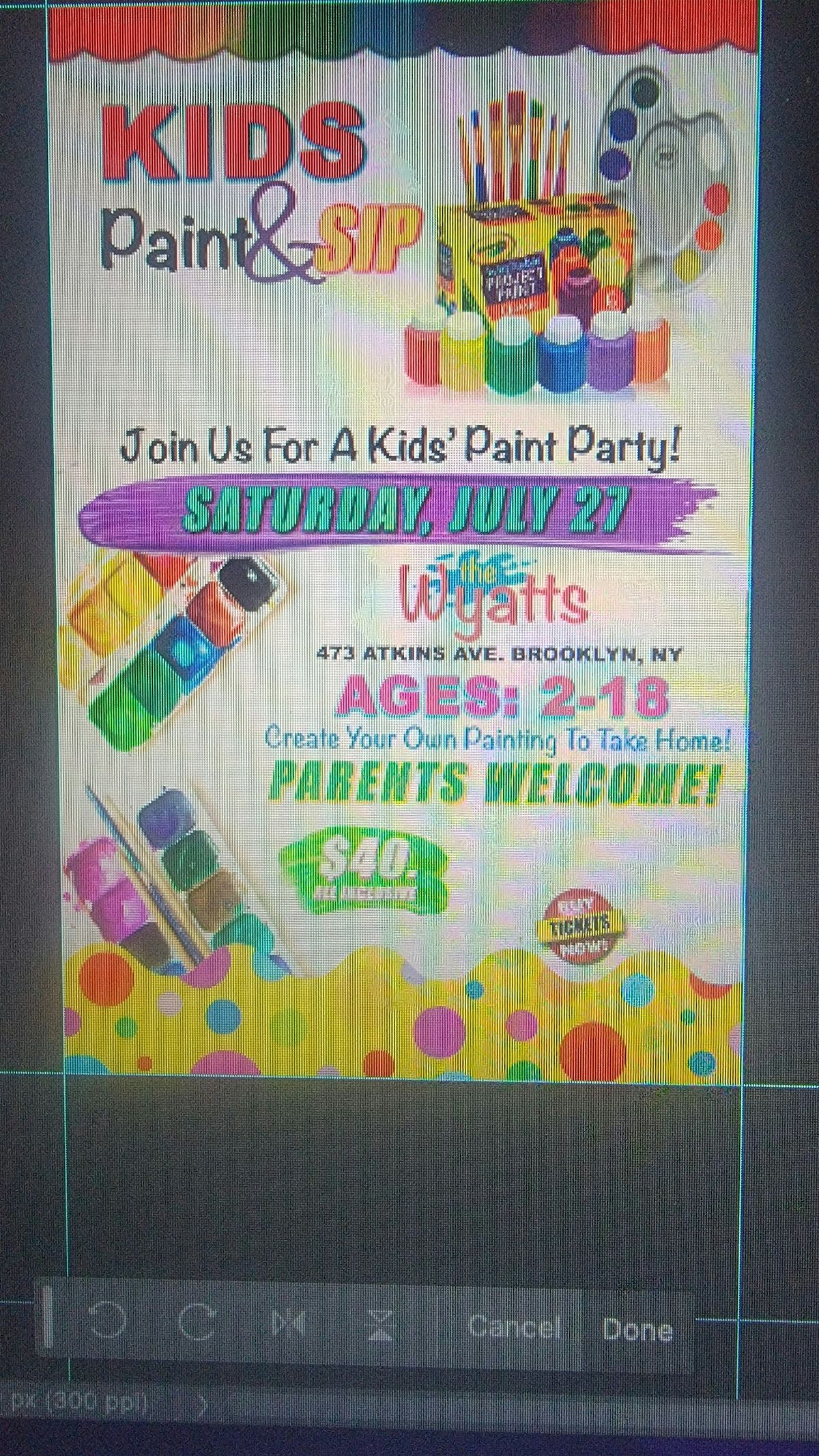 Kids Paint And SIP