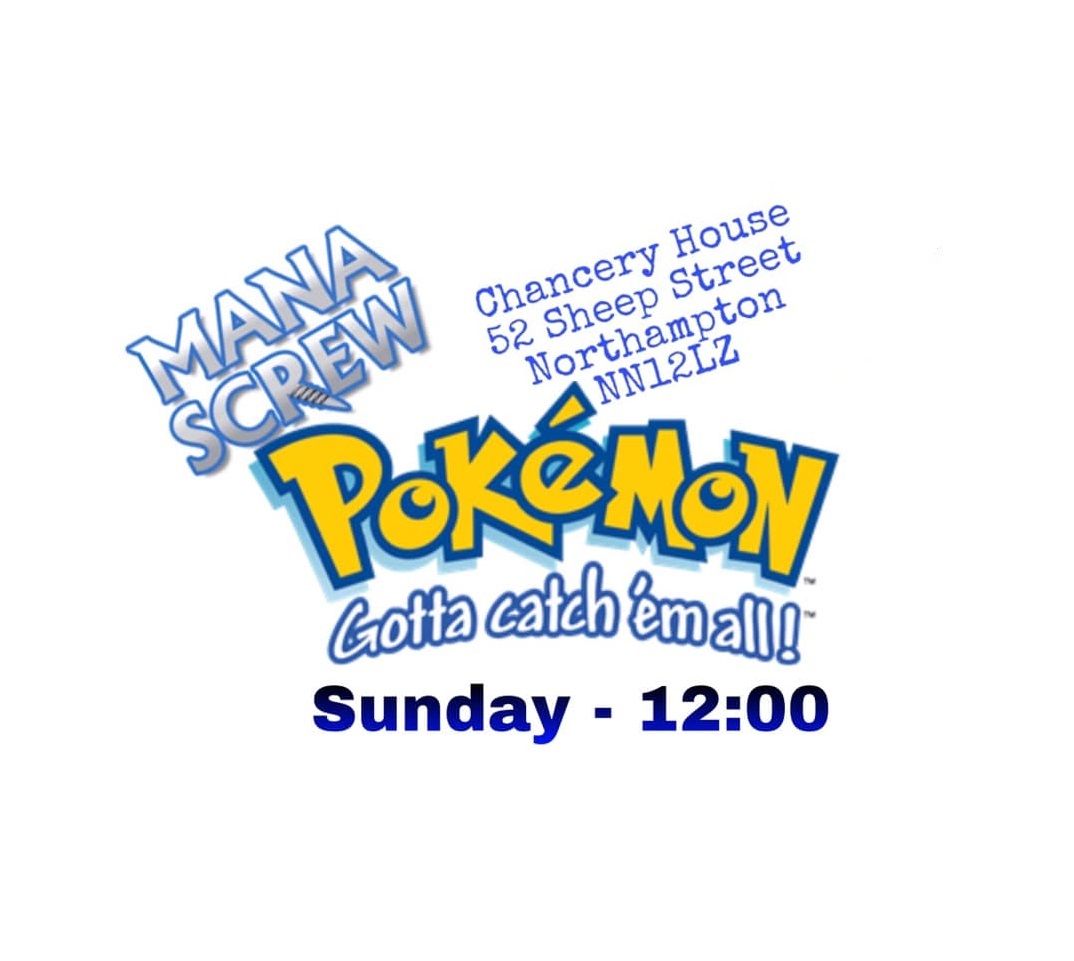 MANASCREW Sunday - Pokemon @12noon (FLAT PRIZING) & SHOP Time (11:00 to 18:00)