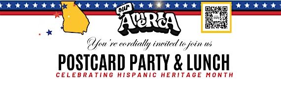 POSTCARD PARTY & DINNER- CELEBRATING HISPANIC HERITAGE MONTH- MEXICO-COBB