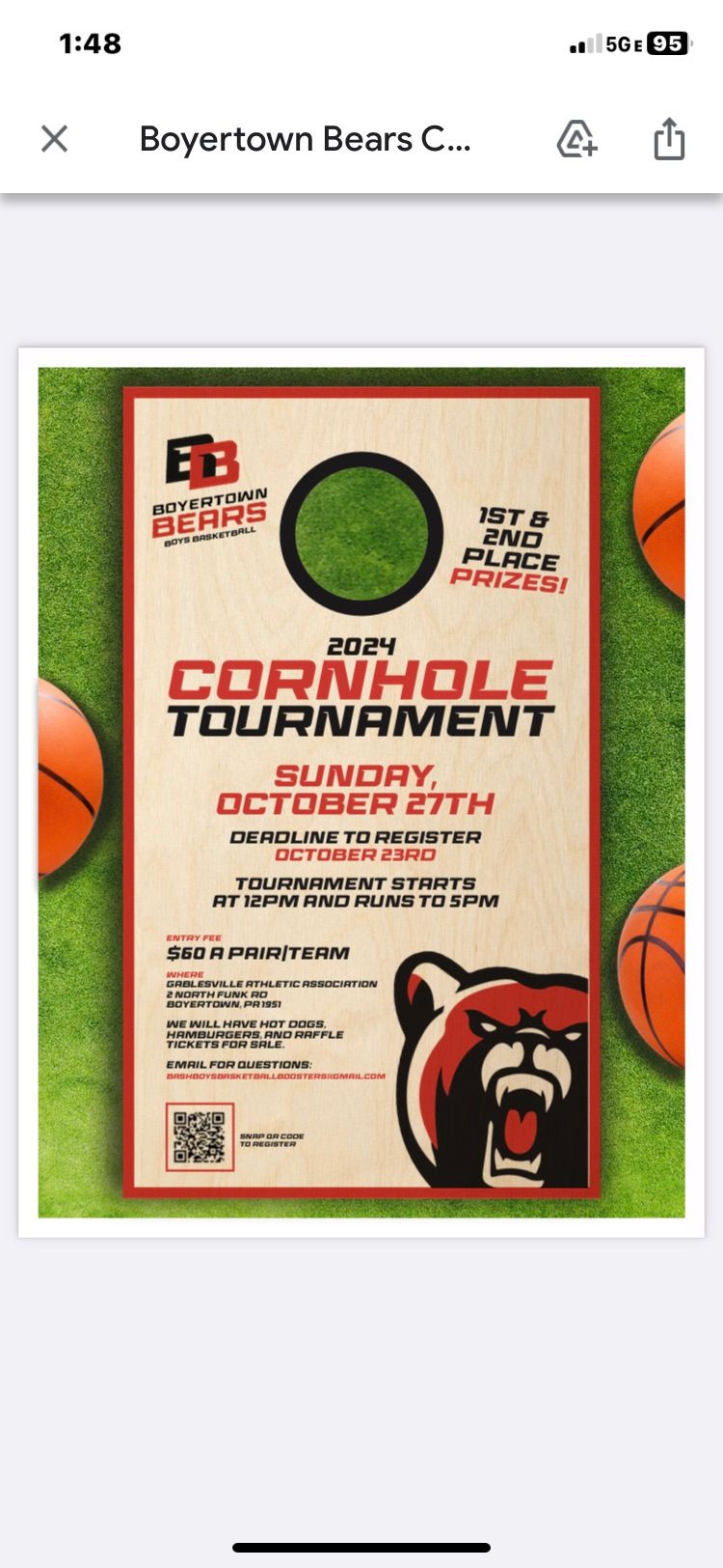 Cornhole Tournament