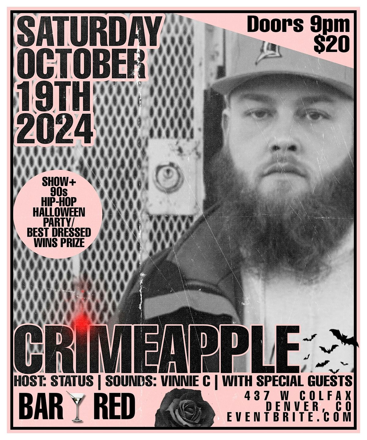 CRIMEAPPLE (90s Halloween Party+Show) - LIVE AT BAR RED W\/ SPECIAL GUESTS