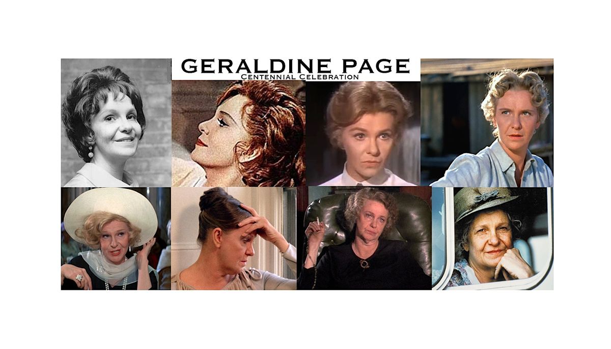 Geraldine Page Centennial Celebration: Sweet Bird of Youth