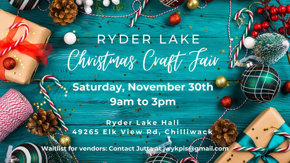 Ryder Lake Christmas Craft Fair