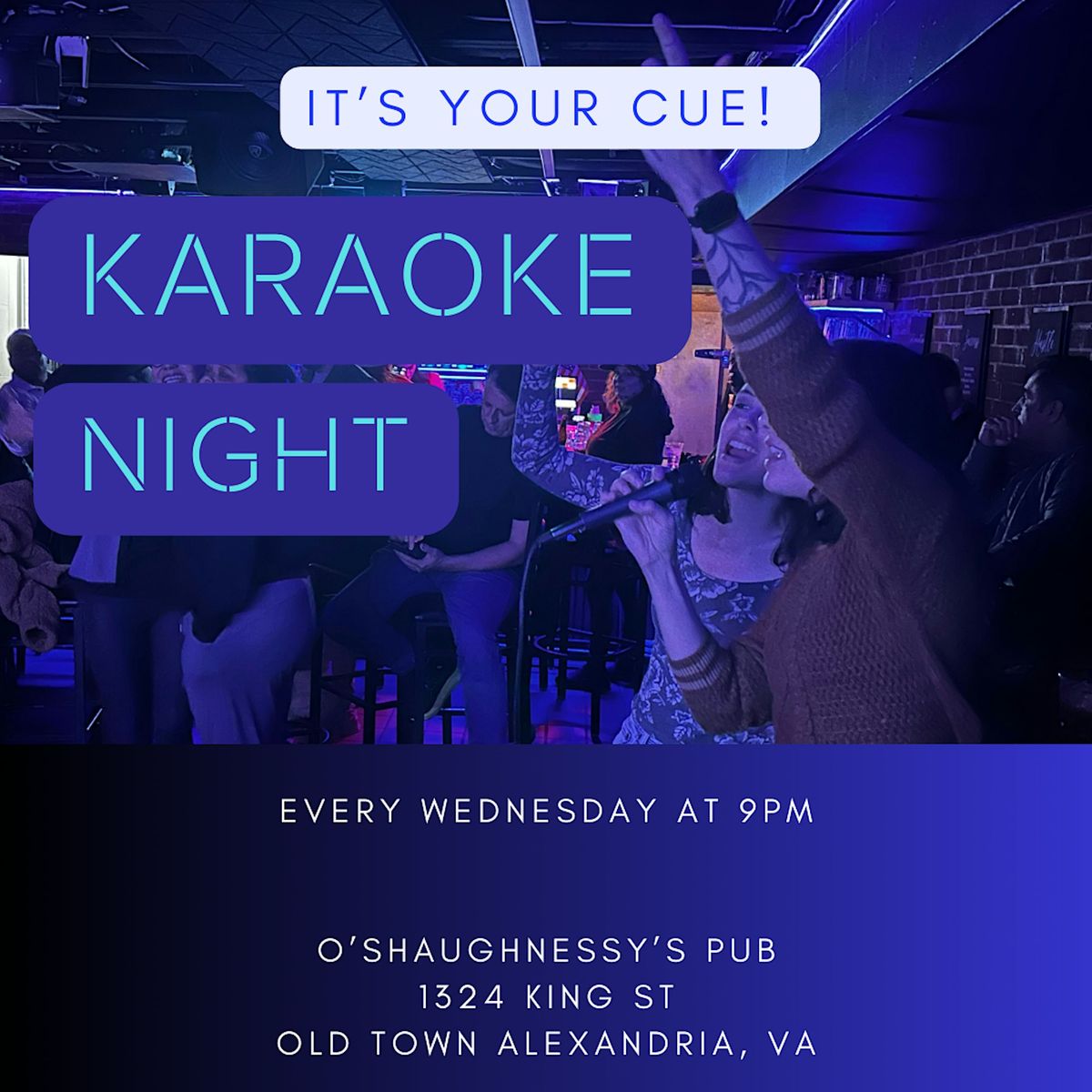 Karaoke Night at Alexandria, VA last dive bar!