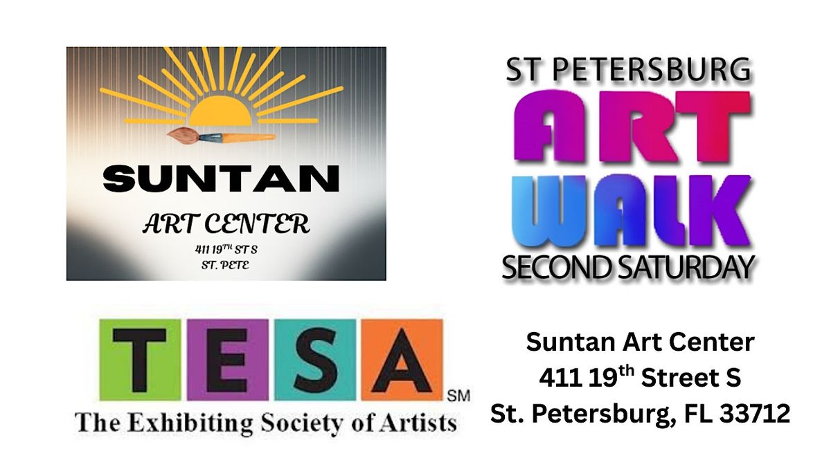 Suntan Member's Show - Gratitude\/2nd Saturday Artwalk\/TESA instalation