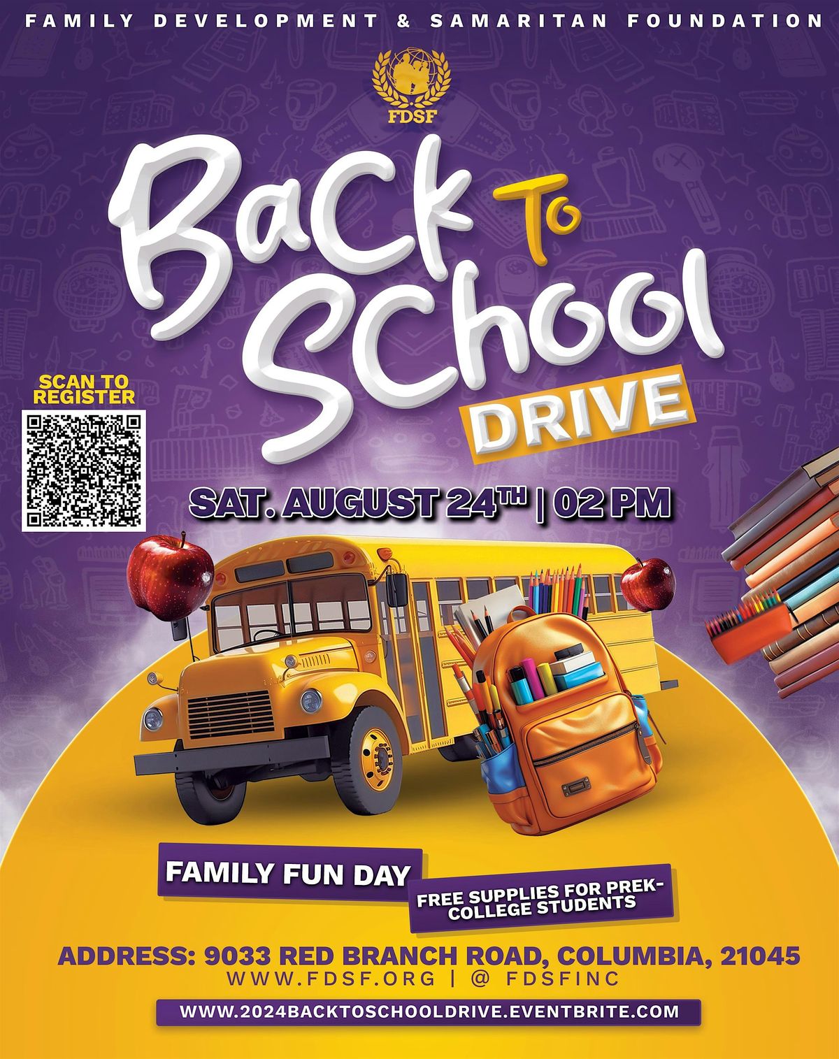 Back to School Drive & Family Fun Day