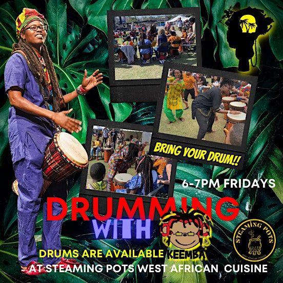 Drumming with Keemba Drum Circle