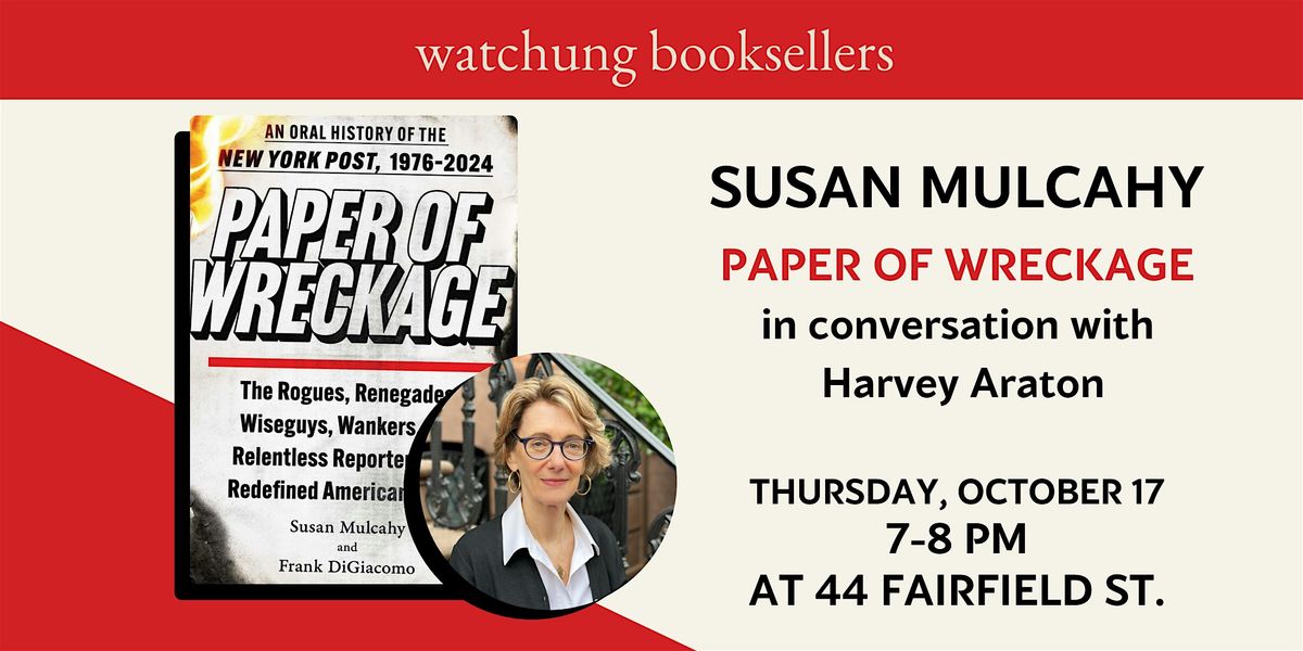 Susan Mulcahy, "Paper of Wreckage"