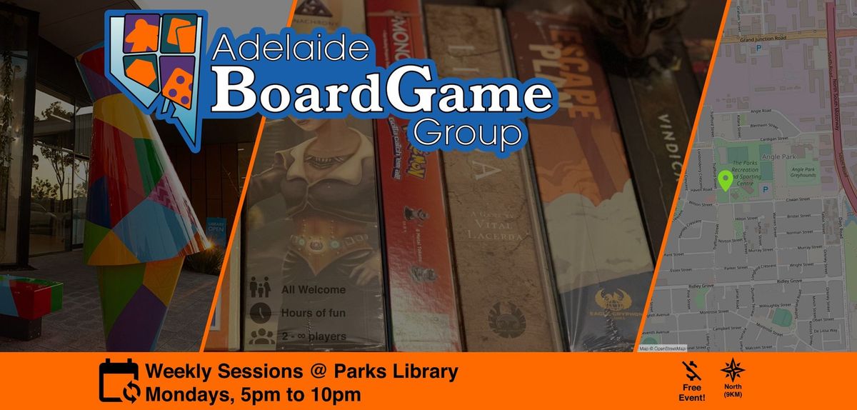 ABGG @ Parks Library - Weekly Monday games