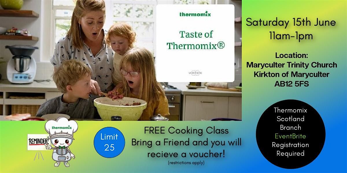 Taste of Thermomix  FREE Cooking Class