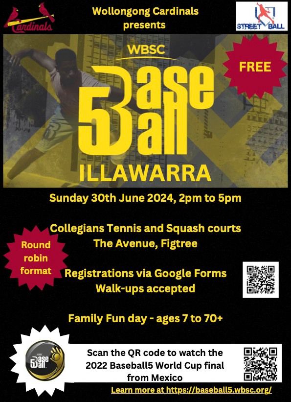 Illawarra One-day Baseball5 Competition