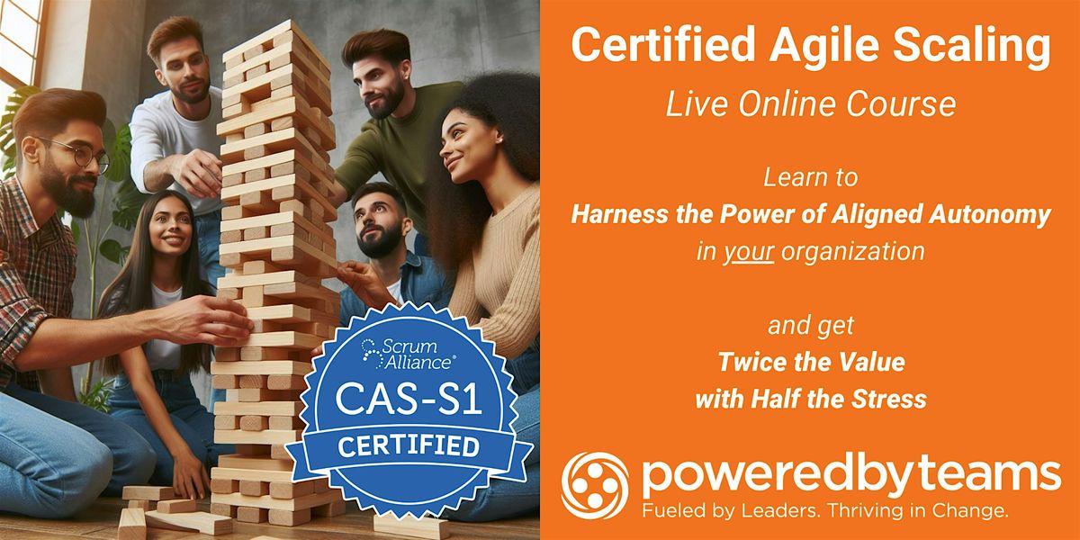 CAS-S1 - US\/AUS\/NZ | Live Online | Certified Agile Skills - Scaling 1